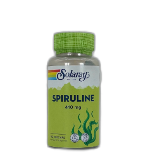 Spiruline 410mg 100 capsules végétales  - Solaray