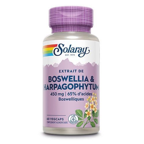 Boswellia + Harpagophytum 450mg 60 vegcaps  - Solaray