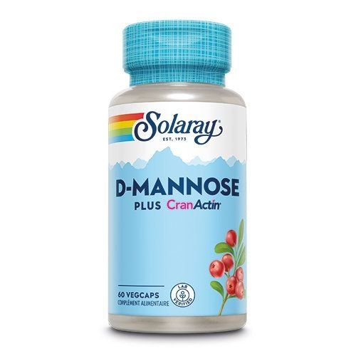 D-Mannose plus CranActin® 60 vegcaps  - Solaray