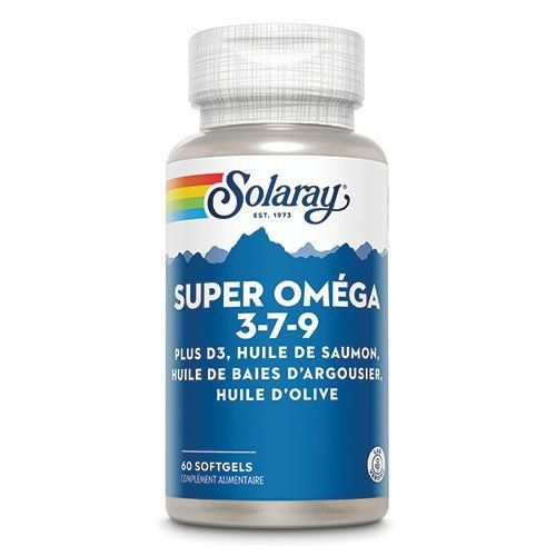 Super Oméga 3-7-9 60 softgels  - Solaray